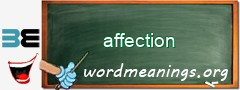 WordMeaning blackboard for affection